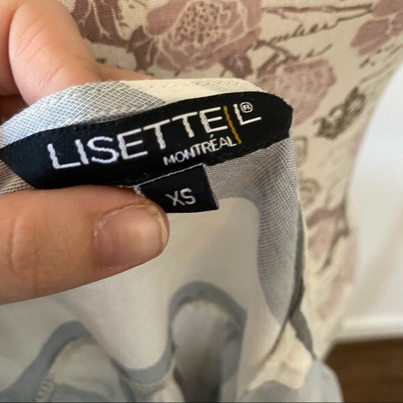 Lisette Montreal striped button up peasant blouse - Picture 6 of 9